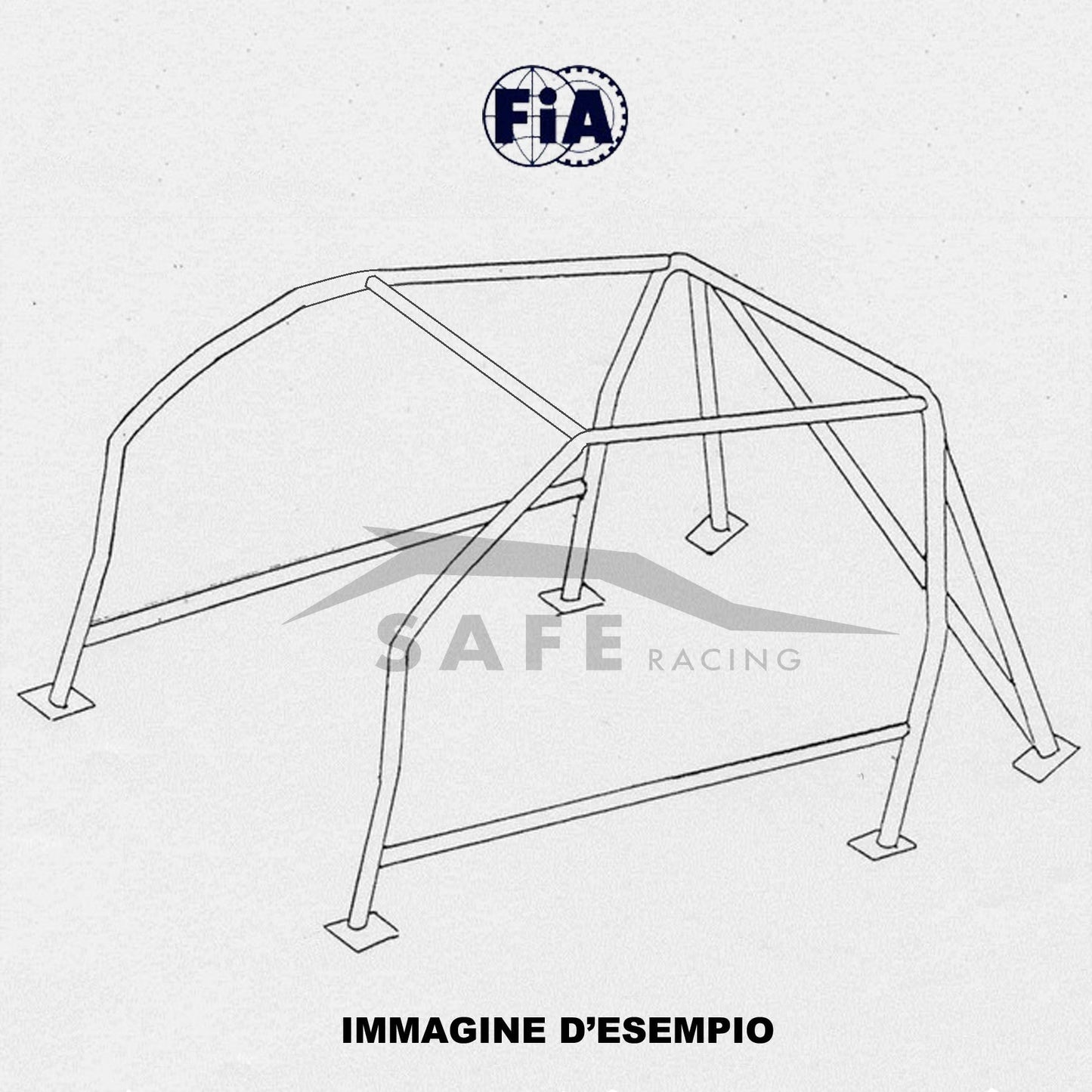 Roll-Bar FIA-J Opel Corsa B (con smontaggio cruscotto)