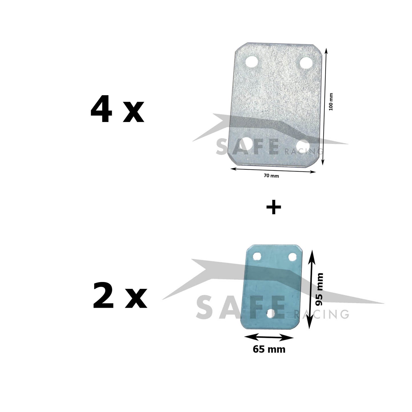 Kit Aggiornamento Piastre 100x70 + 95x65 Safe Racing
