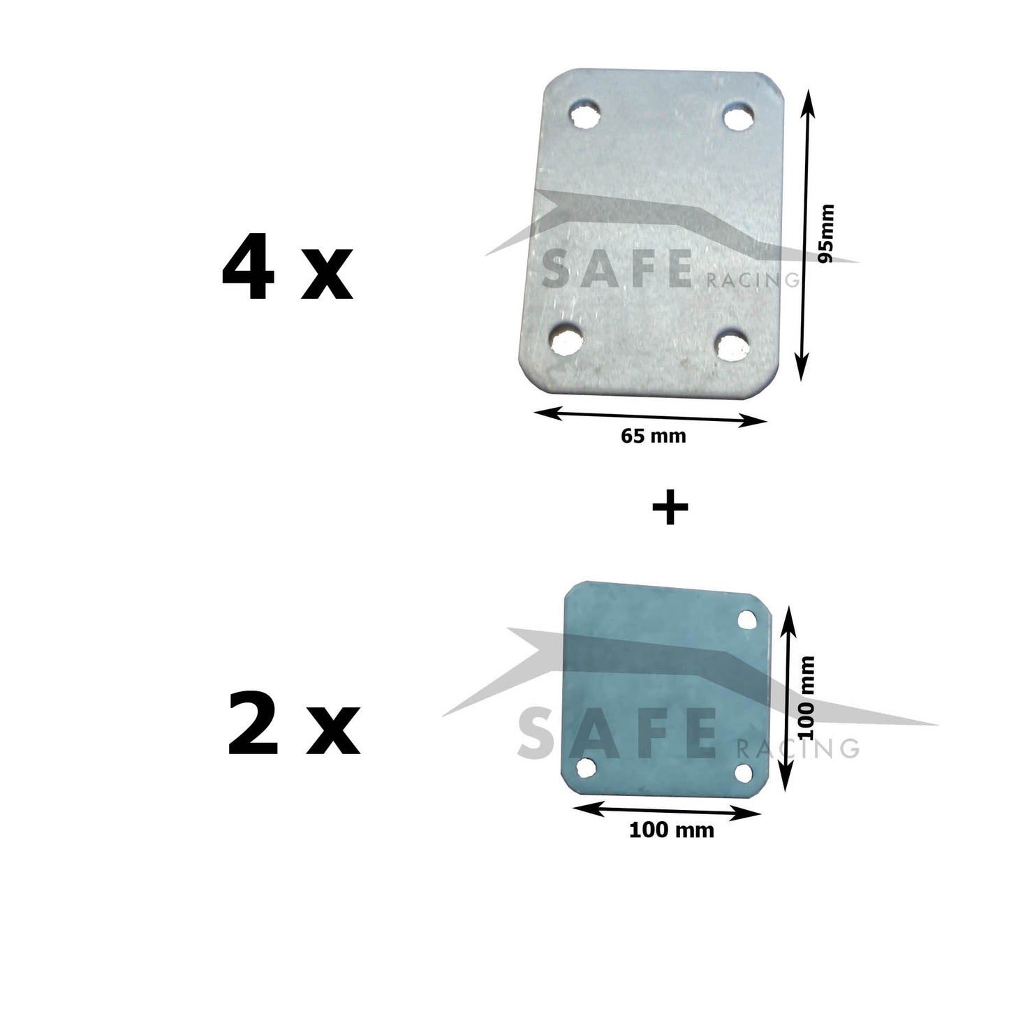 Kit Aggiornamento Piastre95x65 + 100x100 Safe Racing