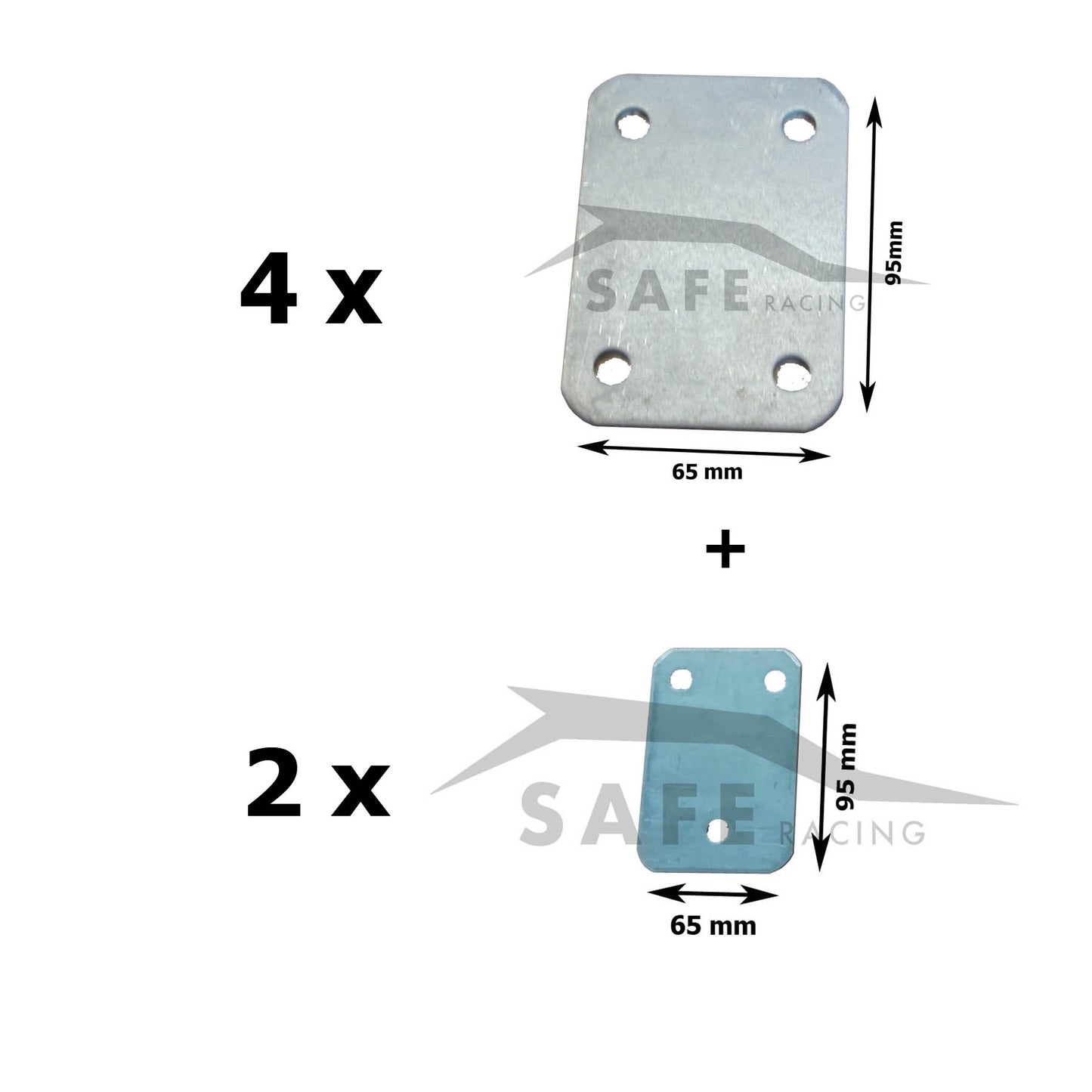 Kit Aggiornamento Piastre 95x65 + 95x65 Safe Racing